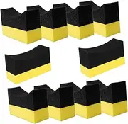 FELTECHELECTR 10Pcs Car Wax Applicator Sponges Polishing Pads for Car Cleaning Buffing Versatile Waxing Tool for Vehicle Surface Prevents Scratches Damage