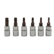 Home Furnishing 6pcs Bit Socket Screwdriver Set-T40 1/4inch Shank 6.35mm