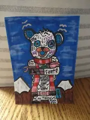 Drawing Bundles Fortnite Polar Bear Video Game Snow Winter Art Holiday Scarf