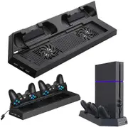 Fan Cooler Vertical Stand for PS4 Fan with 3 USB HUB Chargers
