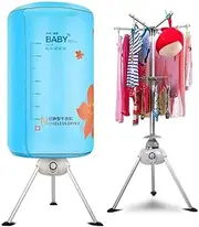 Portable Clothes Dryer Electric Drying Rack,Folding Wardrobe Hanger Vented Hot Air Drier,Suitable for Clothing Shoe Drying Dehumidification Dry Heated Laundry Indoor Dorm Room