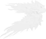 GLSTOY 1 Pair Decorative Lace Appliques for Garment Decor Angel Wing Patches Elegant Embroidered Ornaments for Clothing Repair and DIY Projects