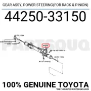 4425033150 Genuine Toyota GEAR ASSY, POWER STEERING(FOR RACK & PINION)
