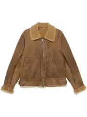[Salvatore Santoro] shearling jacket 52 Brown