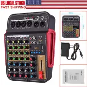 Digital 4 Channels BT USB Audio Mixer Mixing Console Built-in 48V Phantom Power