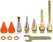 Hot Melt Glue Gun Nozzle Kit Copper 1mm/1.5mm/2mm/3mm Silicone Gun Replaceable Nozzle Accessories(C)