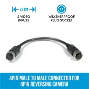 Elinz 4PIN Female to Female connector for 4PIN Reversing Camera
