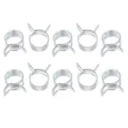 Spring Hose Clamp, 20pcs 65Mn Steel 13mm Low Pressure Air Clip, Zinc Plated