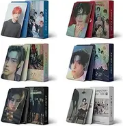 QXCUSJ 6 Boxes/330Pcs ENHYPEN Photocards Kpop Merchandise Lomo Card Set ENHYPEN Fan Photo Card, Collectible Card Gift