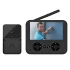 Video Doorbell Camera Wireless No Subscription With 4.3 Inch IPS Screen Hi 6 AU