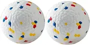2pcs Bouncy Ball Puppy Playtime Small Bouncy Dog Interactive Small Dog Balls Indestructible Chew Large Doggy Puppy Durable Outdoor Spiky E-TPU Material Random Color