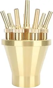 Fountain Nozzle, Internal Thread Connection Copper Porous Nozzle Water Spray s Fountain Nozzle Pond Spray Pond Fountain Tool for Garden Home (G3 inch)