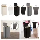Storage Basket Bins Laundry Basket with Lid Organizer Hollow Handle Laundry