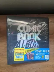 NOS Vintage UltraPro 3" D-Ring Black Comic Book Album Binder w/ Superman 500