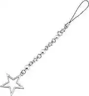Star Phone Charm, Silver Phone Chain Star Pearl Cute Phone Strap Aesthetic