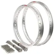 KTM 450 EX C-F 2003-2025 21/18 OEM Front/Rear Silver Excel Rim & Bulldog Spoke S