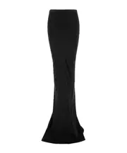 Rick Owens Elasticated Waistband Long Skirt IT40,IT42,IT38 Black