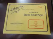 "WHITEACE" STAMP ALBUM PAGES PALAU SINGLES #PA-6 ,1989 FREE SHP.