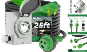 Pre-Drilled 30 Amp Generator Inlet Box and 30 Amp RV 25FT (Pre-Drilled)