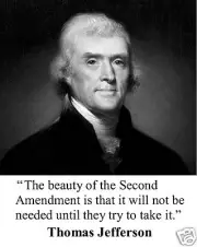 Thomas Jefferson Second Amendment Quote 8 x 10 Photo Picture #s1