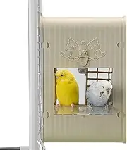 Bird House for Cage - Cockatiel Nest Box,Visual Spacious Parrot Shelter Built-in Ladder for Nature Conservation Sparrow Feeding Place Garden Decoration