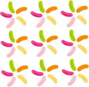 Abaodam Furry Toy for Boys and Girls Sausage Mouth Plush Toy Lips 100pcs DIY Doll Accessories Variety of Colors