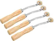 STOBOK Leather Tracing Wheel Dressmaking Tool 4pcs Small Sewing Tracing Wheel for Pattern Cutting and Marking