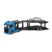 Burago 1:43 Scale Street Fire Multicar Carrier- Scania S730/Lamborghini Urus
