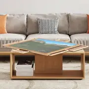 2000 Piece Wooden Puzzle Table with 6 Drawers and Cover, Rotating Jigsaw