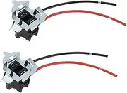 ZUXIM Briny River 2Pcs Car H7 Halogen Light Bulb Base Holder Socket Adapter Wiring Harness Suitable, for H7 Halogen LED Bulbs(Line Length 18cm) Headlight Holder Retainers