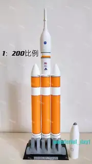 1/200 Scale EELV DELTA Ⅳ Heavy Carry Rocket Spacecraft Model Painted Toys Gifts