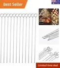 10 Inch Barbecue Skewers BBQ Skewers Shish Kebab Kabob Skewers 12 Pcs 10 Inch