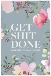 2024-2028 Five Year Monthly Planner Get Sht Done Calendar Journal Book