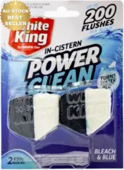 In-Cistern Power Clean Bleach & Blue 50G Toilet Cleaner (2 Pack)