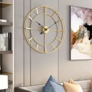 Kitchen Wall Clock Large Wall Clock Bar Deco Vintage Wall Clock Home Gold Clock