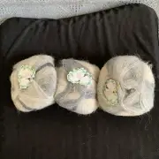 lace mohair yarn skein 3* 25g (#I980)