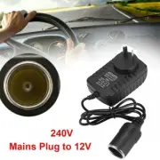 240V to 12V Car Cigarette Lighter Power Socket Charger Converter Travel Adapter