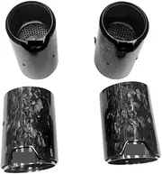 4 Pcs Carbon Fiber Matte Car Exhaust Tip Compatible For BMW M2 F8 M3 F80 M4 F82 M5 F10 M6 F12 Muffler Tip 70mm Nozzle(Glossy Black 4 pcs)
