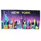 New York City Skyline Beach Towel