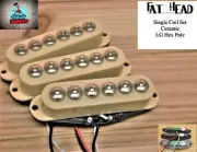 G.M. Fat Head SSS SET (Neck, Middle(RWRP)bridge) INVADER STYLE Cream