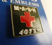 BRAND NEW Lapel Pin M*A*S*H 4077TH Red & Green Enamel 1" MASH