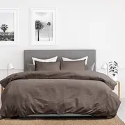 Royal Comfort Quilt Cover Set Striped 1200TC Kensington 100% Cotton Ultra Soft Luxury, 1 x Quilt Cover 2 x Pillowcases (3 Pcs, Super King, Charcoal)