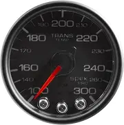 Auto Meter P34232 Gauge, Trans Temp, 2 1/16", 300ºf, Stepper Motor W/Peak & Warn, Blk, Spek-Pro
