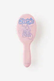[Cotton On Kids] Cotton On Kids - Barbie Kids Hair Brush - Lcn mat barbie adventures/marshmallow SOLID LCN MAT BARBIE ADVENTURES/MARSHMALLOW
