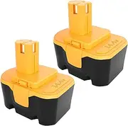 [Upgraded] 3600mAh Replacement Battery Compatible with Ryobi 14.4V Battery 1314702 130224010 130224011 130281002 1400144 1400655 HP1441 HP1441M HP1441MK2 HP1442M Battery Cordless Power Tools (2 Pack)