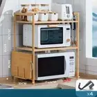 2/3 Tiers Microwave Oven Shelf Kitchen Spice Jar Bottle Organiser Storage Stand