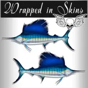 Fish Stickers Sailfish Decals Tackle Box RV Decals Outdoor Vinyl AFP-0062