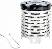 Camping Heater, Portable Camping Stove Heater, Stainless Steel Tent Heating Cover with Handle and Storage Bag Warmer Equipment for Outdoor Camping Hiking