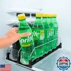 Sip Sort Drink Organizer for Fridge, Upgraded Design of Soda Can Organizer wi