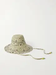 [CALL IT BY YOUR NAME] CALL IT BY YOUR NAME - Capeline Reversible Cotton Bucket Hat - Green - One size One size Green